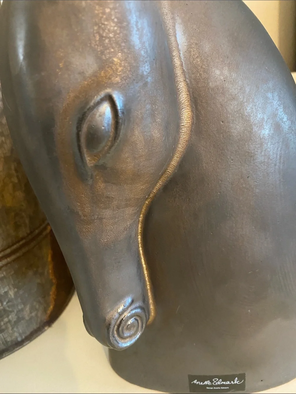 IKEA Brodd Horse Head Sculpture Design by Annette Edmark - 1990s Vintage Rare